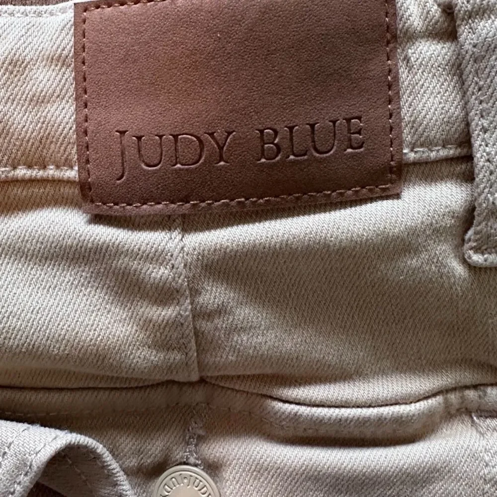 Judy Blue Y2K Khaki Cargo Straight Leg Stretchy‎ Cotton Pants 18W - Picture 6 of 8